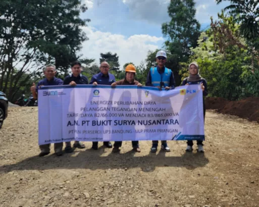 UP3 Bandung Gerak Cepat Melakukan Tambah Daya PT. Bukit Surya Nusantara