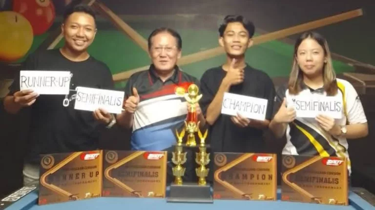 Pebiliar Cirebon Kuasai Turnamen Nine Ball Handicap 3B dan 3N di Spot Pebiliar asal Cirebon menunjukkan dominasinya dalam ajang Nine Ball Competition Handicap 3B dan 3N yang digelar di Spot Billiard,