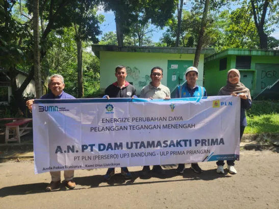 UP3 Bandung Laksanakan perubahan daya PT DAM Utama Sakti Prima