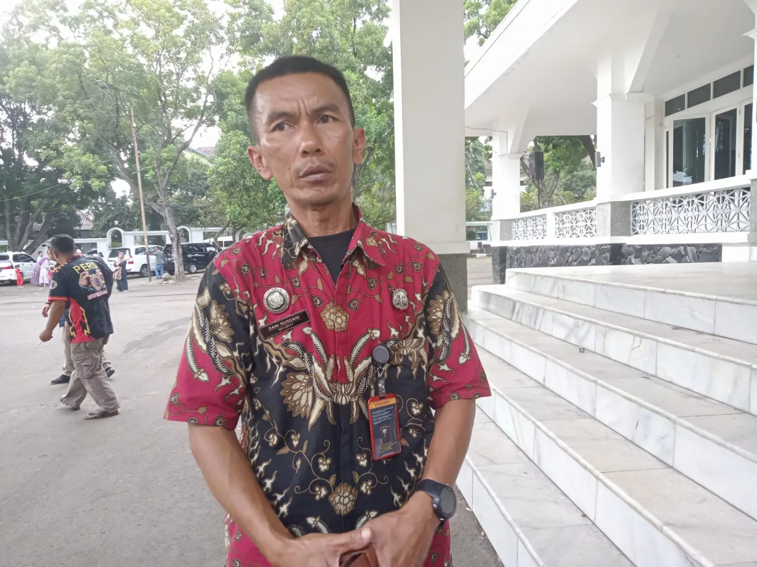 Dani Rustandi security Commen center yang berhasil mengamankan pelaku pencopetan