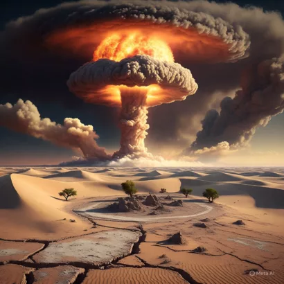 Ilustrasi Ledakan Bom Nuklir