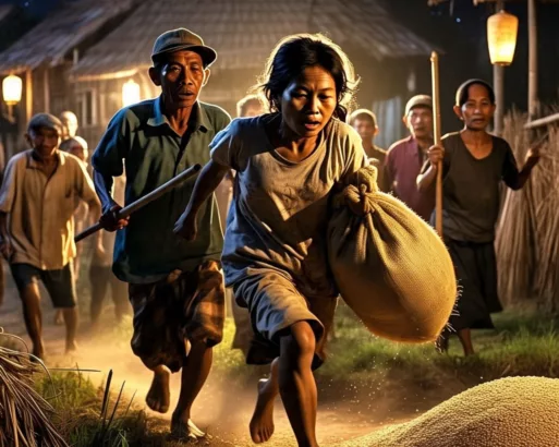 Ilustrasi Pencurian Gabah