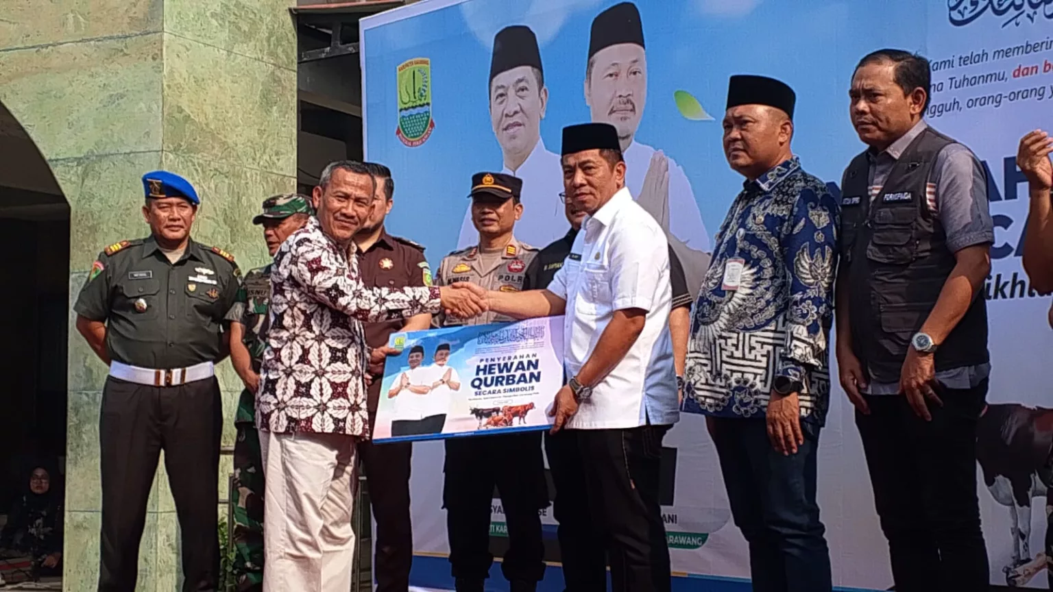 Bupati Karawang Sesalkan Minimnya Kontribusi Perusahaan dalam Penyaluran Hewan Kurban