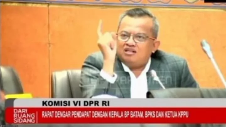 Anggota Komisi VI DPR RI, Mulyadi saat Rapat Dengar Pendapat di Senayan
