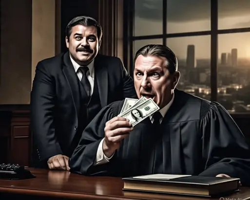 Ilustrasi Godaan Mafia Terhadap Seorang Hakim