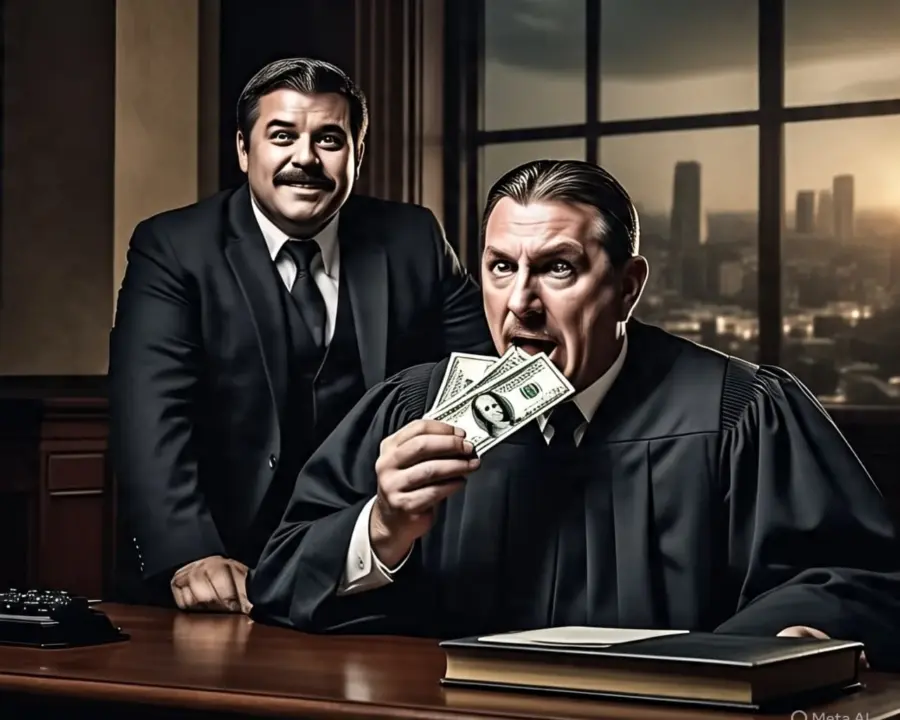 Ilustrasi Godaan Mafia Terhadap Seorang Hakim