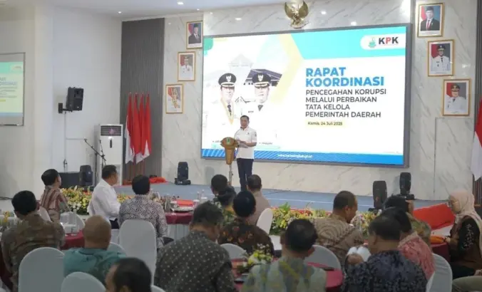 Pemerintah Kabupaten Karawang berhasil meraih skor MCP ndeks Pencegahan Korupsi Daerah
