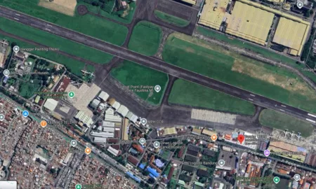 Foto citra satelit bandara Husein Sastranegara di Bandung