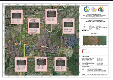 Mahasiswa ITS Petakan Titik Macet di Keputih Surabaya Gunakan GNSS RTK dan Drone Peta jalan