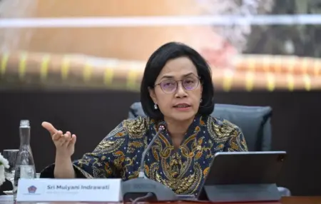 Menko Perekonomian Tepis Isu Mundurnya Sri Mulyani Menteri Keuangan Sri Mulyani.