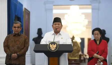 Prabowo Sebut DPR RI Akan Buka Ruang Dialog untuk Masyarakat Presiden Prabowo Subianto, saat memberi keterangan pers di Istana Merdeka, Jakarta, Minggu (31/8/2025). (istimewa)