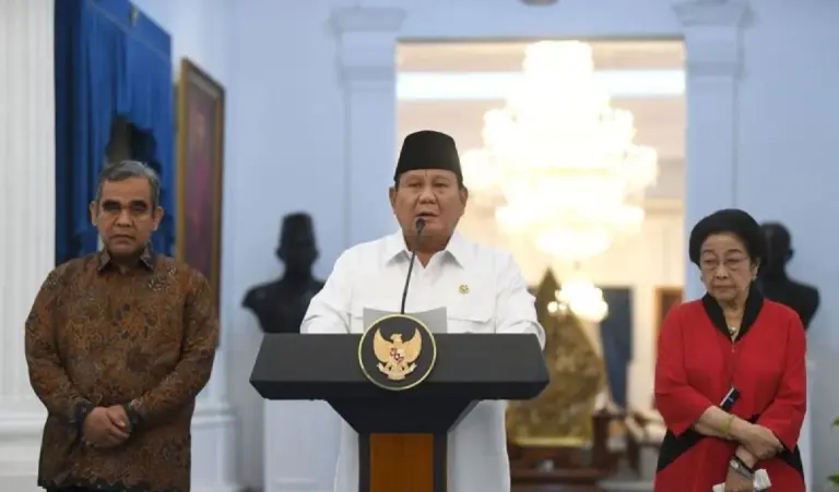 Presiden Prabowo Subianto, saat memberi keterangan pers di Istana Merdeka, Jakarta, Minggu (31/8/2025). (istimewa)