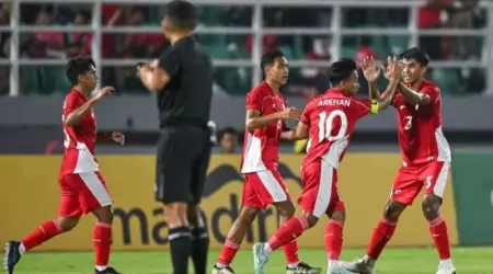 Meski Kalahkan Makau, Juru Taktik Indonesia U23 Minta Pemain Tak Puas Diri Tim U-23 Indonesia sukses mengalahkan Makau 5-0 pada laga kedua Grup J Kualifikasi Piala Asia U-23 2026 di Stadion Gelora Delta Sidoarjo, Sabtu (6/9/2025). (istimewa)