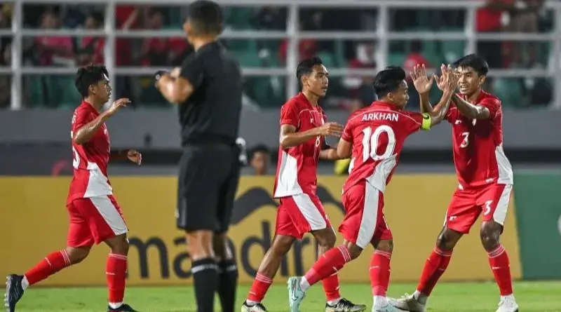 Tim U-23 Indonesia sukses mengalahkan Makau 5-0 pada laga kedua Grup J Kualifikasi Piala Asia U-23 2026 di Stadion Gelora Delta Sidoarjo, Sabtu (6/9/2025). (istimewa)