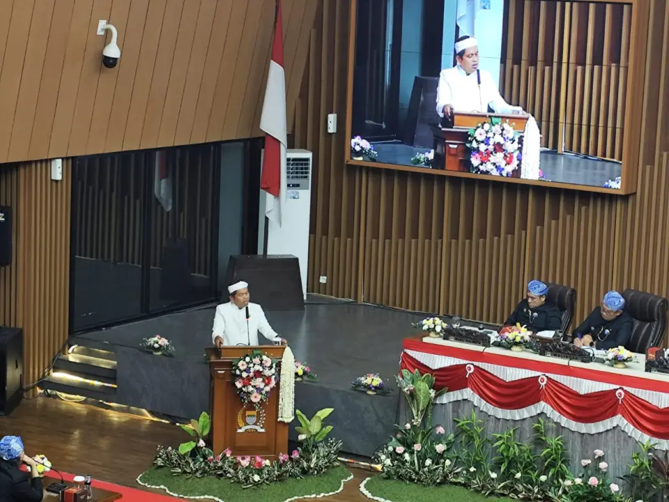 Dedi Mulyadi Saat HJKB 215 sampaikan Pangwangunan Saingetna Sahabekna