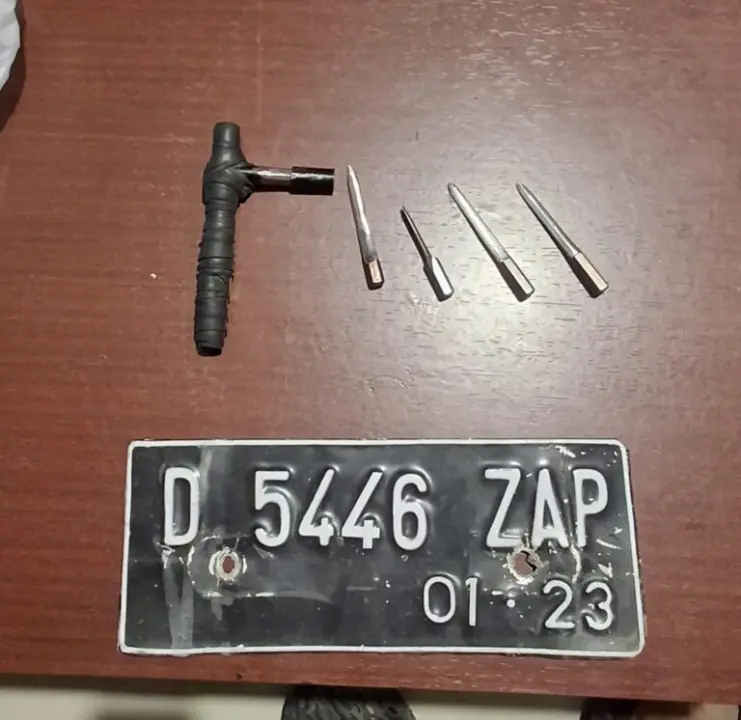 Barang bukti kasus curanmor yang berhasil diamankan Polsek Bojongsoang.