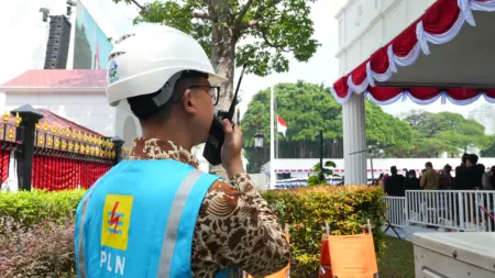 PLN berhasil menyuplai listrik andal selama rangkaian Upacara Peringatan HUT ke-80 Kemerdekaan Republik Indonesia yang digelar di Istana Merdeka, Jakarta, Minggu (17/8/2025).