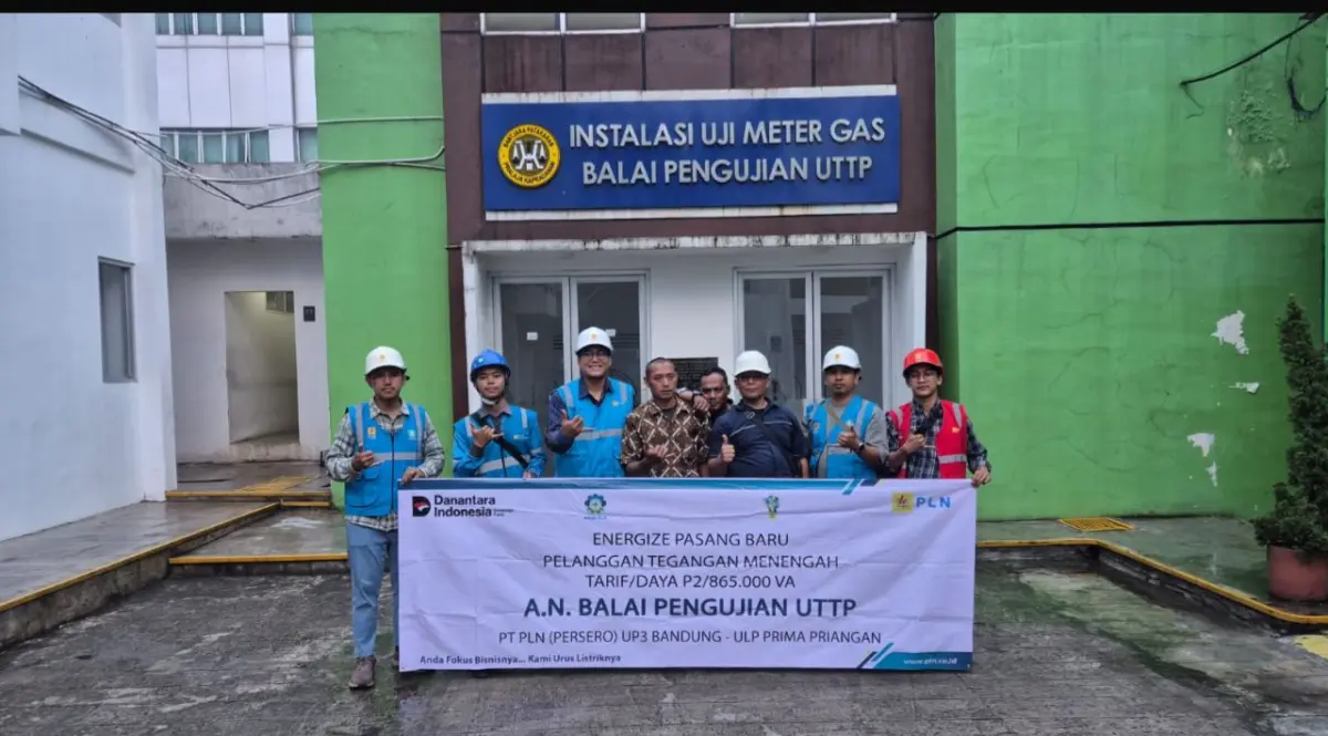 PLN UP3 Bandung Realisasikan Sambungan Baru untuk Balai Pengujian UTTP di Bandung