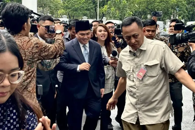 Erick Thohir saat hadir ke Istana Negara, Jakarta, Rabu (17/9/2025). (istimewa)