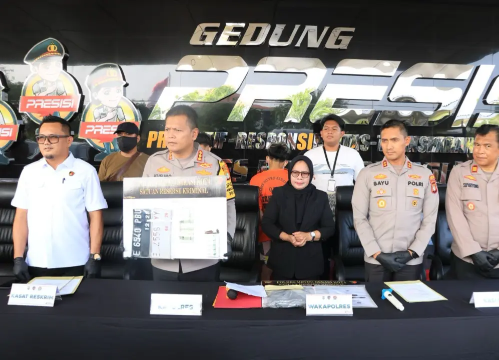 Polres Metro Bekasi Kota berhasil mengungkap kasus pencurian sepeda motor yang beraksi di wilayah Kranji, Bekasi Barat. (istimewa)