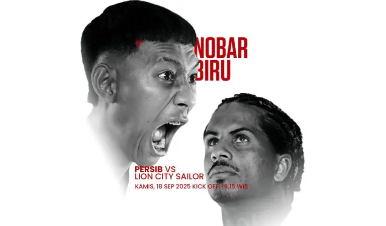 Ini Titik Lokasi Nobar Biru Laga Persib Bandung vs Lion City Sailors