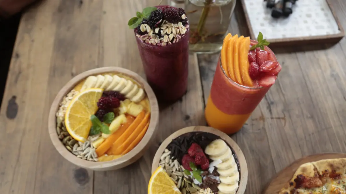 Menu makanan sehat yang disajikan di Goodwheel Companion. (istimewa)