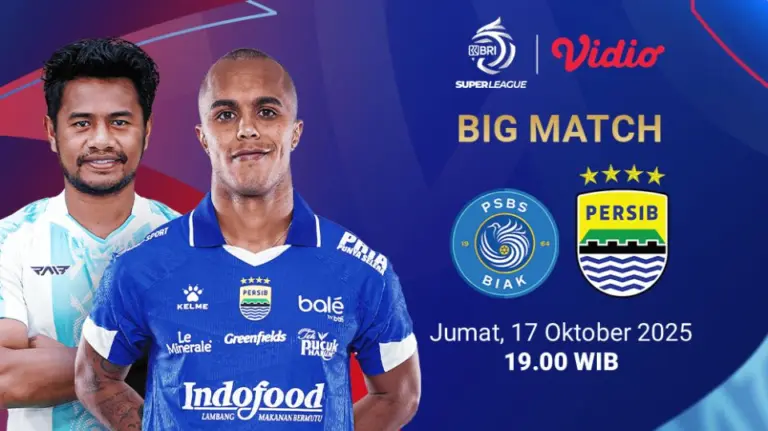 Link Live Streaming PSBS Biak vs Persib Bandung, Gratis Tinggal Klik Link Live Streaming PSBS Biak vs Persib Bandung, Gratis Tinggal Klik