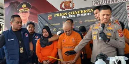 Pasutri Ini Kompak Edarkan Ganja Satuan Reserse Narkoba Polres Cimahi berhasil mengungkap kasus peredaran gelap narkotika jenis ganja.