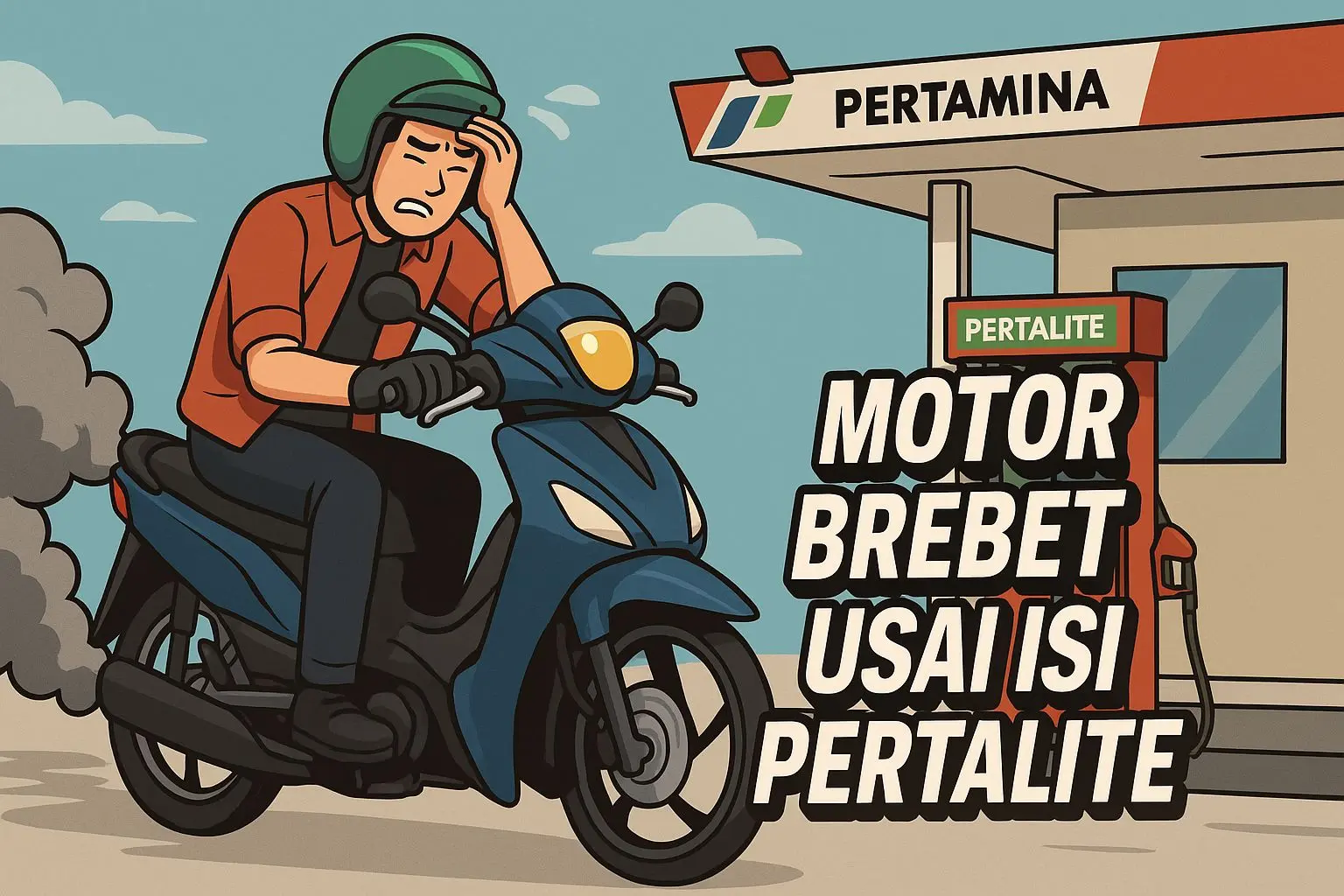 Ramai Motor Brebet Usai Isi Pertalite, Apa yang Sebenarnya Terjadi? Ilustrasi Motor brebet usai isi pertalite
