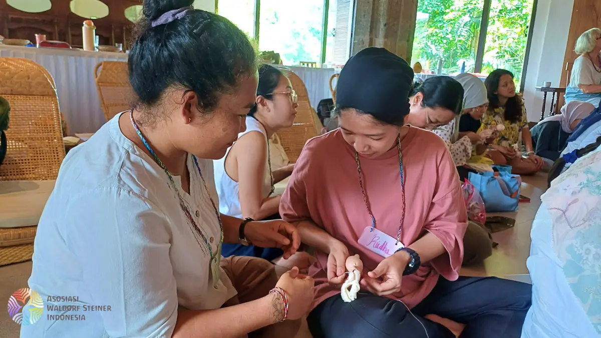 Doll Making Session Waldorf Early Childhood Education Seminar 3 in Ubud Bali