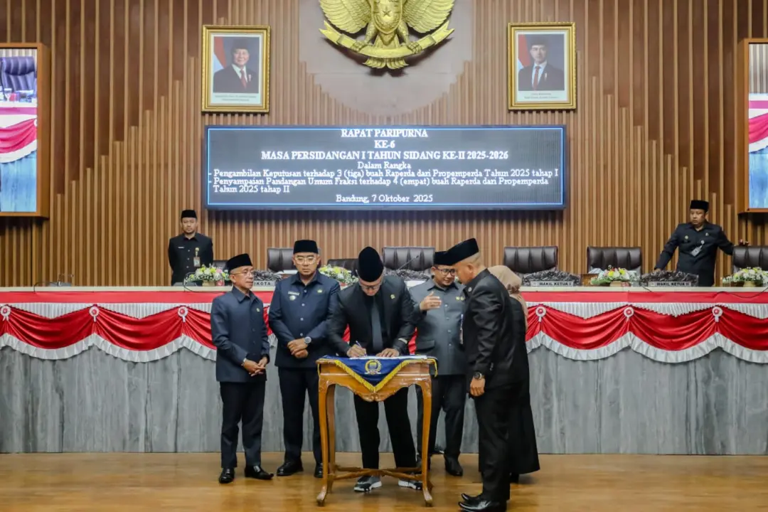DPRD Kota Bandung Sahkan Tiga Raperda Baru, Jadi Payung Hukum Penting bagi Warga