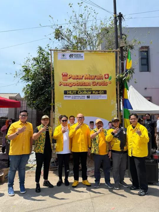 Peringati HUT ke-61, Partai Golkar Fokus Gelar Kegiatan Sosial
