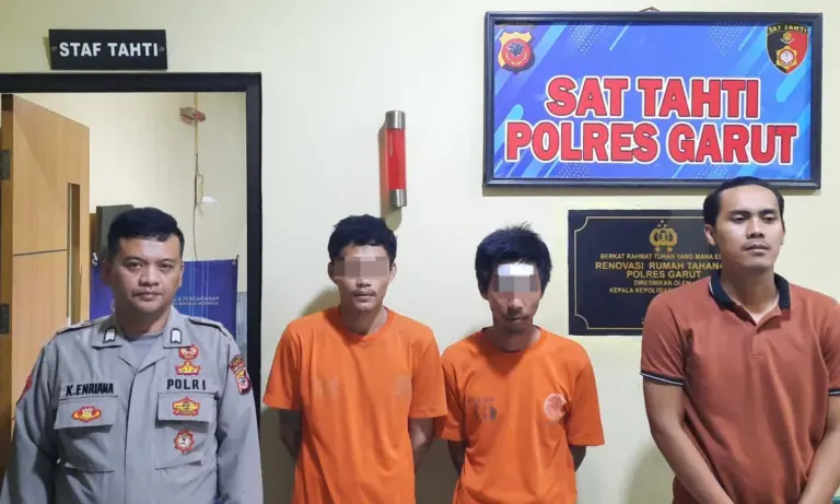 Sat Narkoba Polres Garut Ringkus Dua Pengedar Narkoba di Wilayah Limbangan