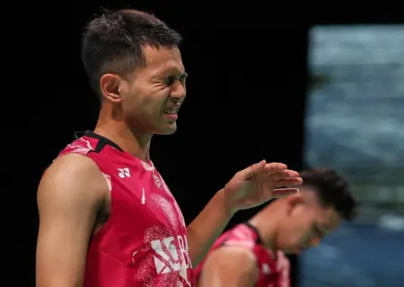 Dramatis! Hylo Open 2025: Fajar-Fikri Selamat, Raket Lawan Putus di Tengah Pertandingan Fajar/Fikri melaju ke babak selanjutnya di Hylo Open 2025