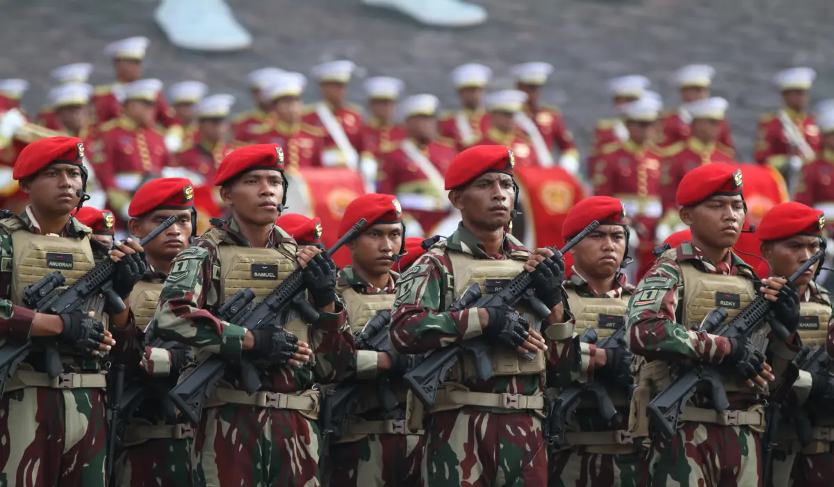 gladi bersih upacara perayaan HUT ke-80 TNI di Silang Monas, Jakarta Pusat, Jumat (3/10/2025). (istimewa)