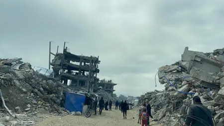 Gaza Pasca Gencatan Senjata: 90% Rumah di Gaza Rusak, 9.500 Orang Hilang, Korban Tewas Capai 77.000 Jiwa Ruruntuhan Perang Gaza -