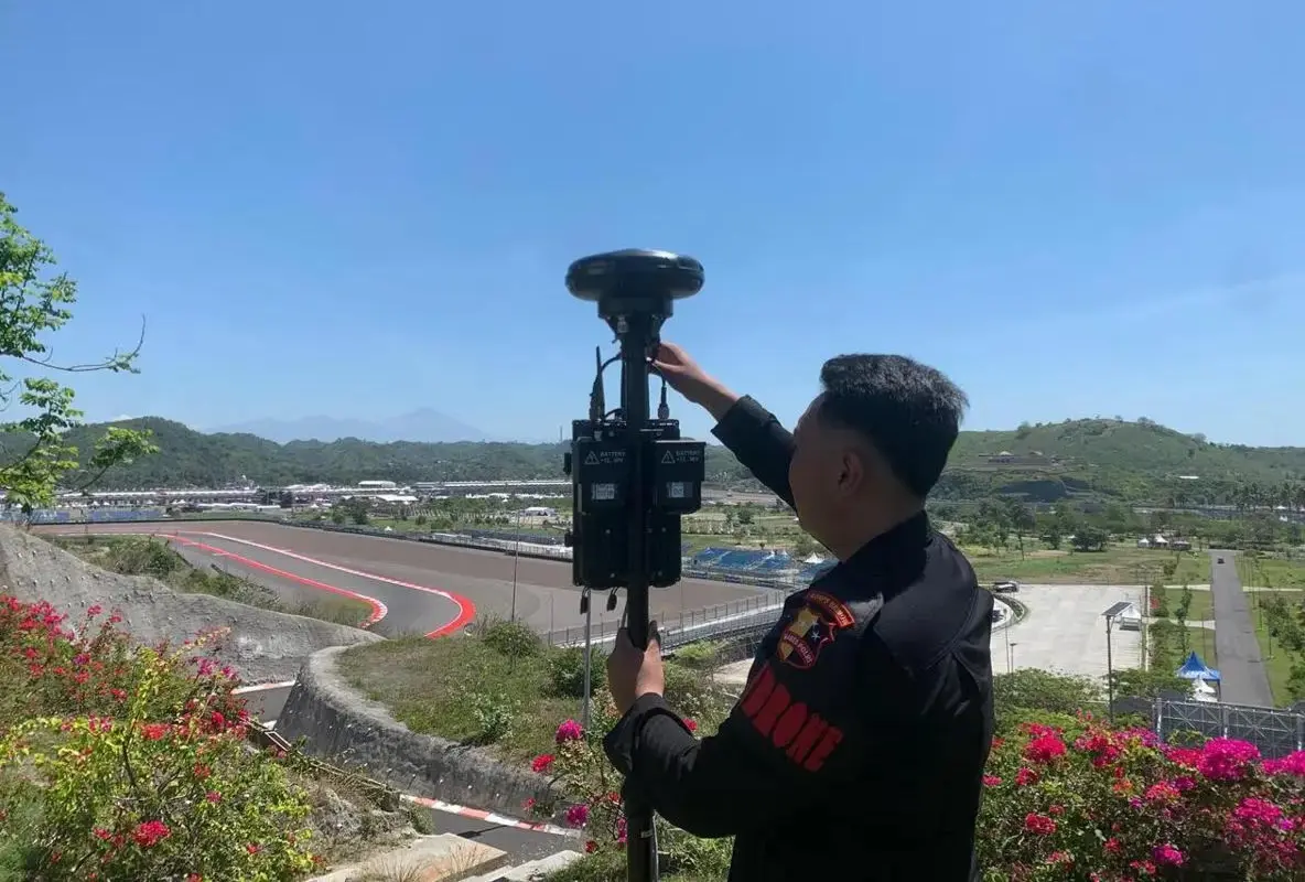 Tim anti drone Polri berhasil menghalau sejumlah drone liar di Sirkuit Mandalika, Kabupaten Lombok Tengah, Nusa Tenggara Barat, Jumat (3/10/2025). (istimewa)