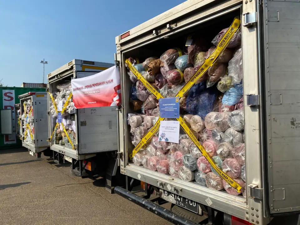 Sejumlah barang impor ilegal yang disita pemerintah beberapa waktu lalu. (istimewa)