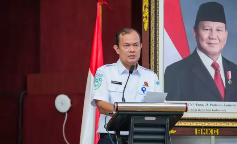 Kepala Badan Meteorologi Klimatologi dan Geofisika Teuku Faisal Fathani.