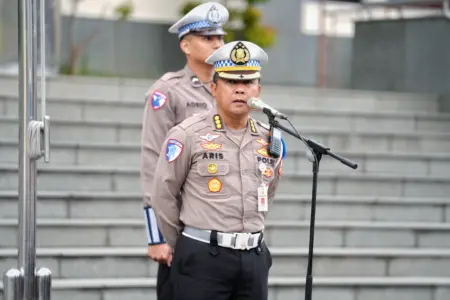 Korlantas Klaim Penegakan Hukum Lebih Transparan dan Humanis Kabagops Korps Lalu Lintas Polri Kombes Aries Syahbudin.