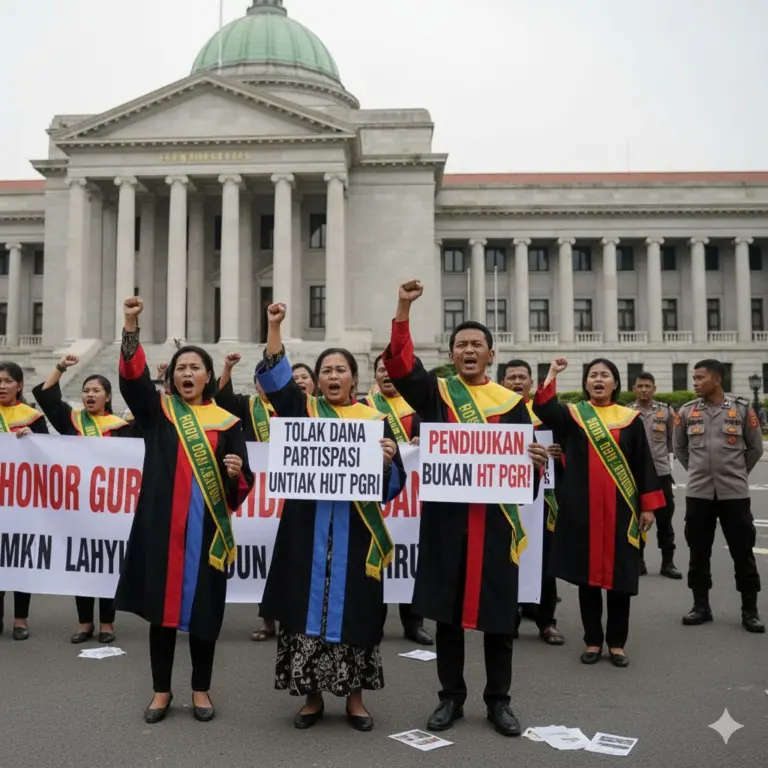 Guru PNS dan P3K di Kuningan Keluhkan Kewajiban Bayar Dana Partisipasi HUT PGRI ke-60 Guru PNS dan P3K di Kuningan Keluhkan Kewajiban Bayar Dana Partisipasi HUT PGRI ke-60