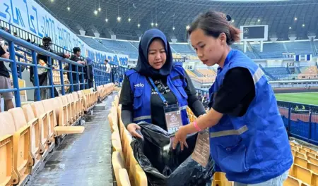 Empat Laga Kandang, 8 Ton Sampah Berhasil Dikelola