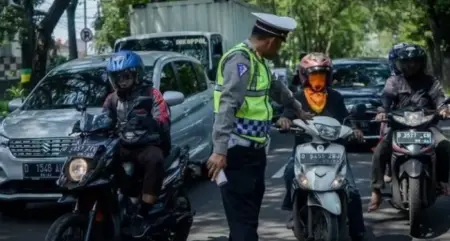 Satuan Lalu Lintas Polrestabes Bandung akan menggelar Operasi Zebra Lodaya 2025 mulai 17 November hingga 30 November 2025. (istimewa)