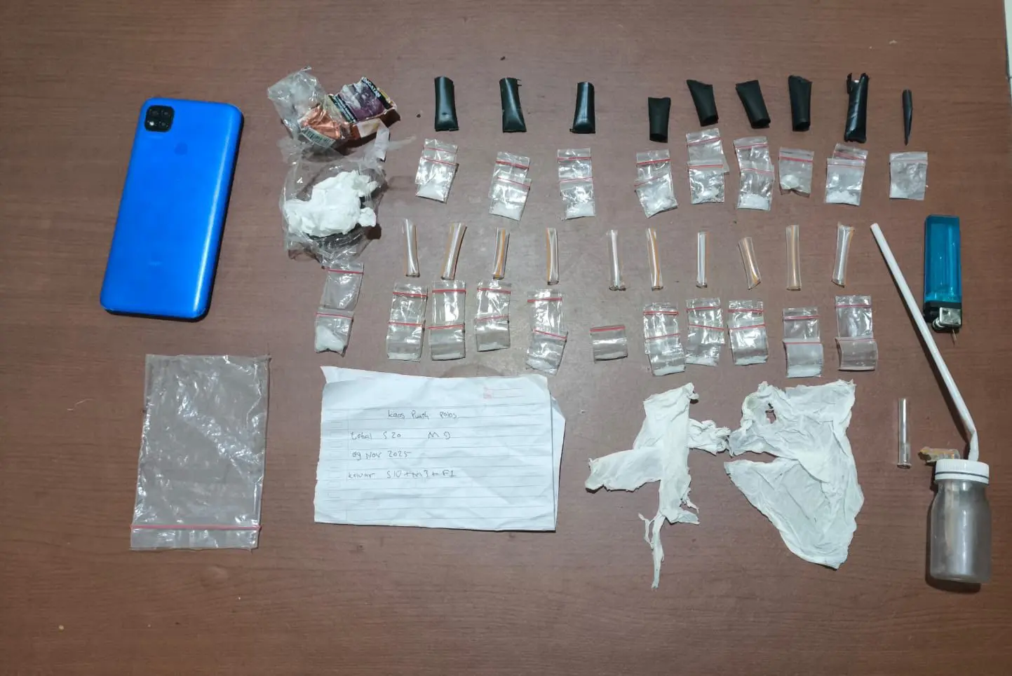 Dua Pengedar Sabu Ditangkap Satres Narkoba Polres Garut, Barang Bukti Capai 10 Gram Lebih