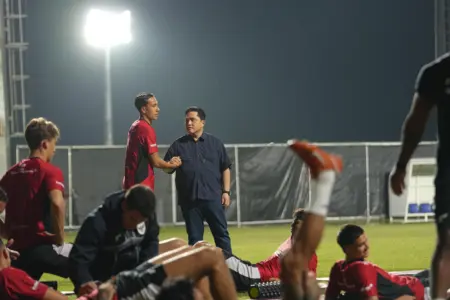Ketua Umum PSSI Erick Thohir meminta penunjukan Indonesia menjadi tuan rumah FIFA Series 2026 harus dimanfaatkan secara maksimal untuk menguji kemampuan timnas. (pssi)