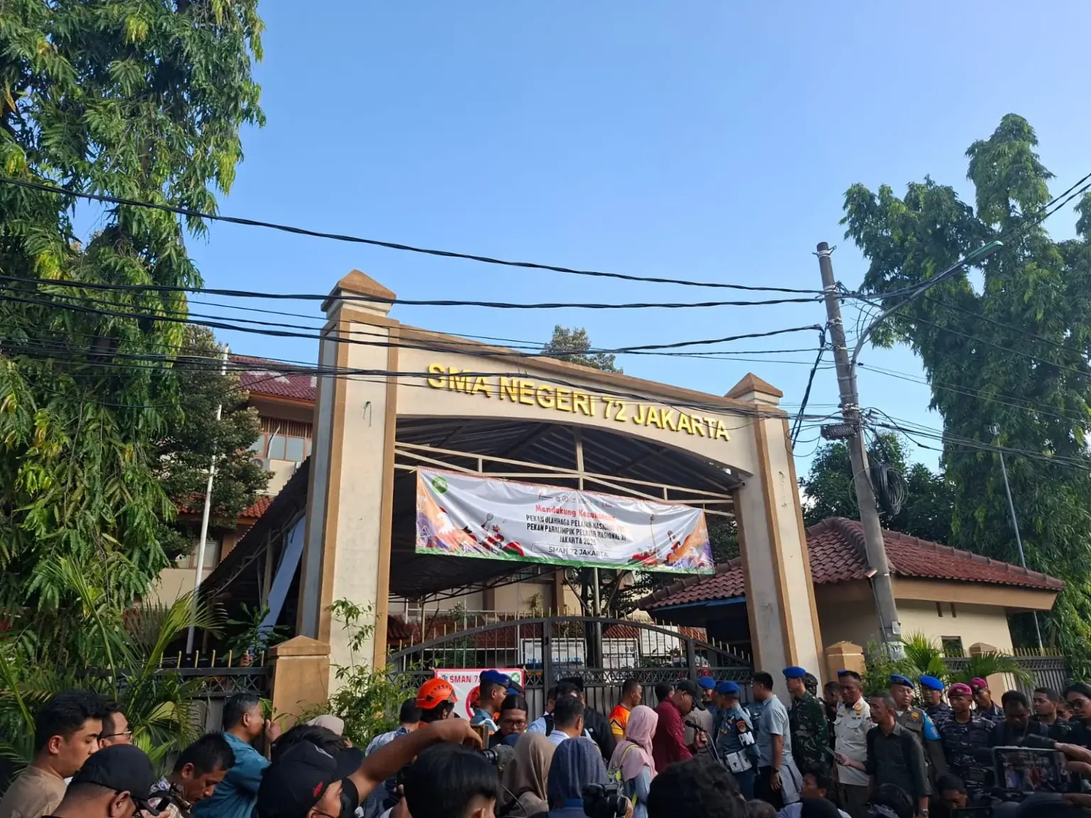 Kegiatan belajar-mengajar di SMAN 72 Jakarta diharap segera dimulai pasca insiden ledakan pada Jumat (7/11/2025). (istimewa)