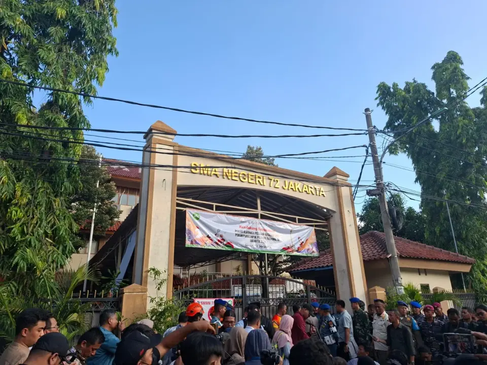 Kegiatan belajar-mengajar di SMAN 72 Jakarta diharap segera dimulai pasca insiden ledakan pada Jumat (7/11/2025). (istimewa)
