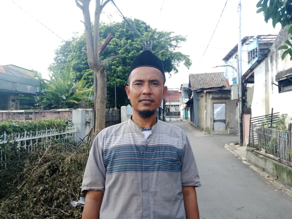 Arie (45), saksi mata sekaligus warga Kompleks ASPO Sukajadi