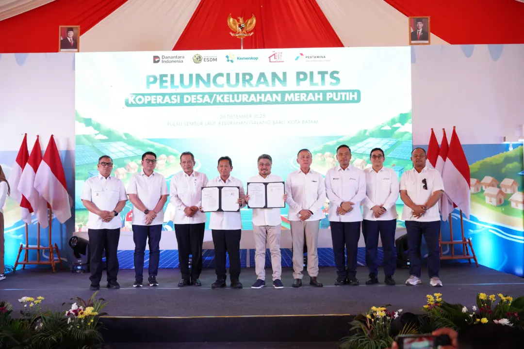 Pertamina NRE dan Kemenkop Luncurkan PLTS di Pulau Sembur Batam (Foto: PERTAMINA)