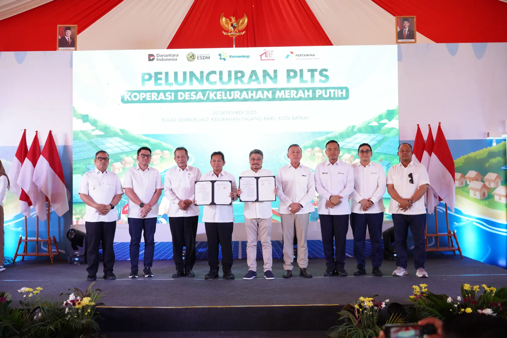 Pertamina NRE Resmikan PLTS Koperasi di Pulau Sembur Laut, Dorong Kemandirian Energi dan Ekonomi Nelayan Pertamina NRE dan Kemenkop Luncurkan PLTS di Pulau Sembur Batam (Foto: PERTAMINA)